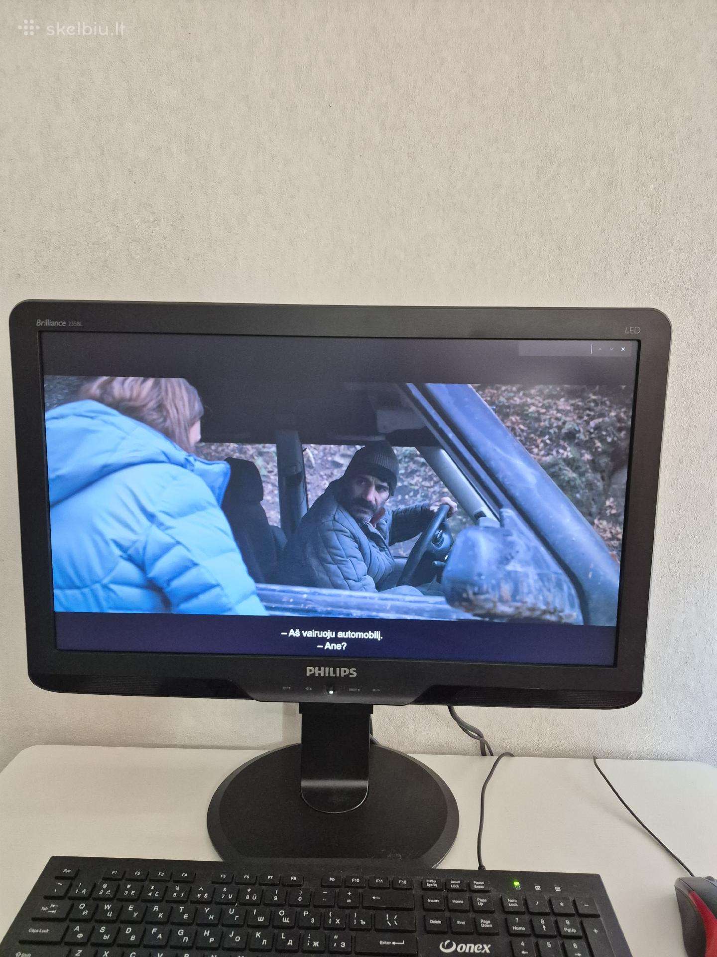 Full HD Philips 22 colių monitorius Vga jungtis.