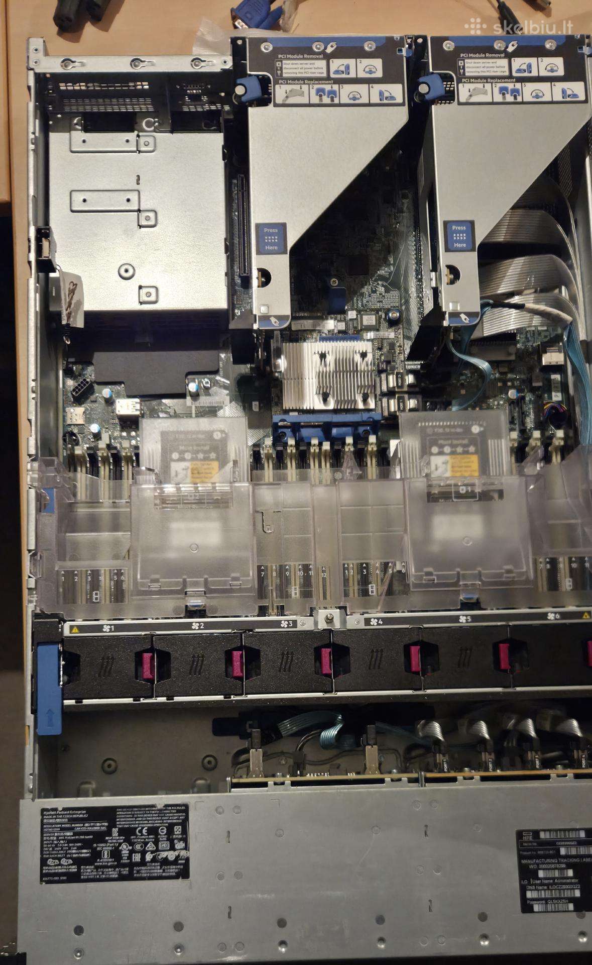 Hp Dl380 ir Dl360 Gen10 serveriai