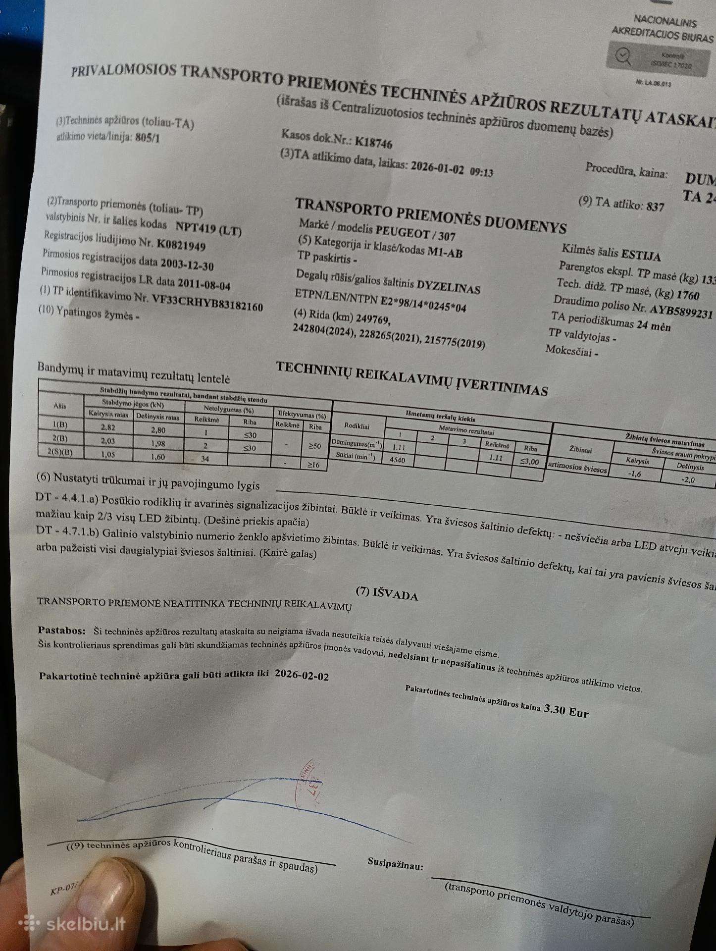 Peugeot 307, 2.0 l., Универсал