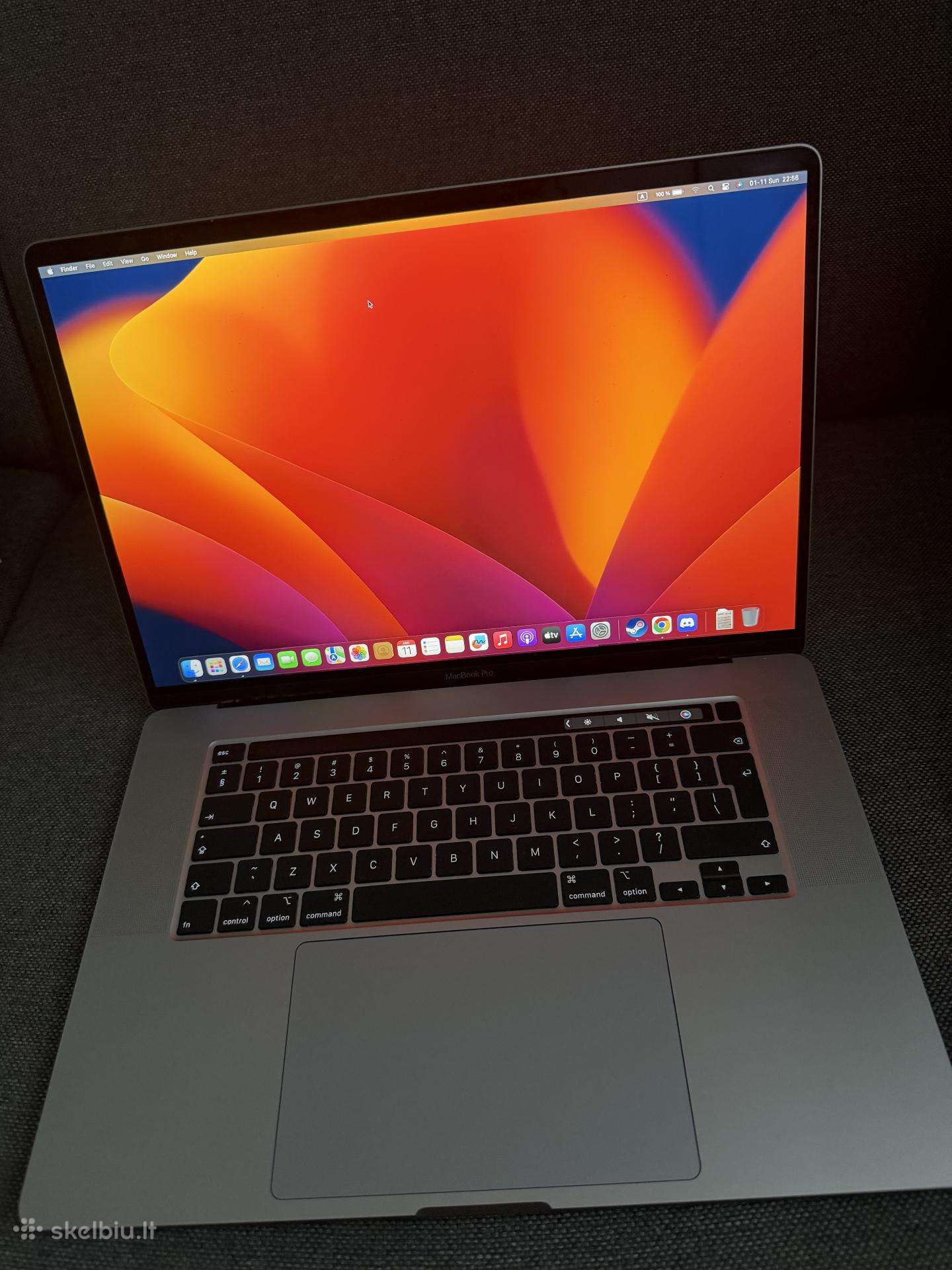 Neveikiantis Apple MacBook Pro16 (2019) Space Gray