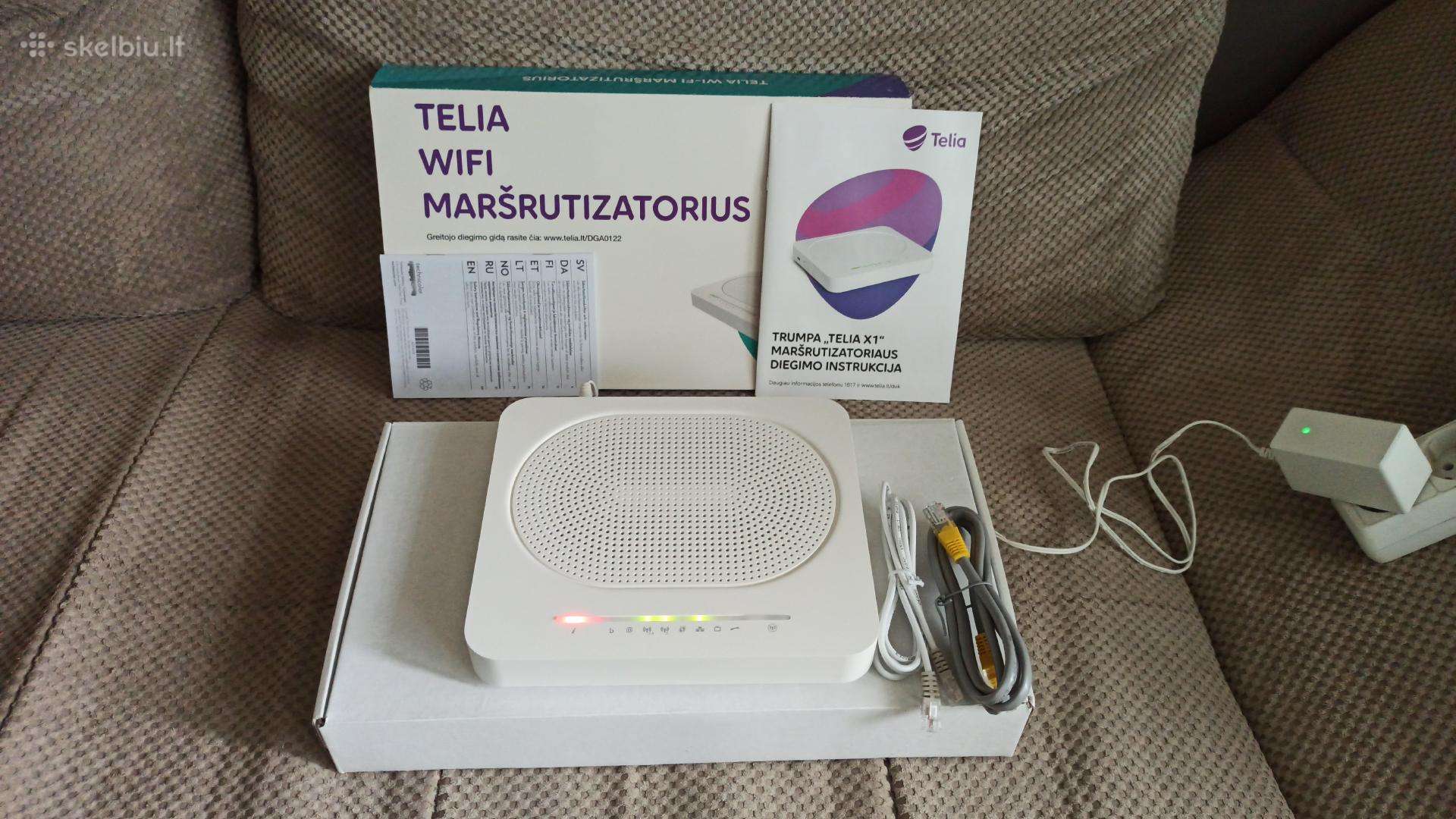 Telia X1, X2 Technicolor Dga0122 Maršrutizatorius,