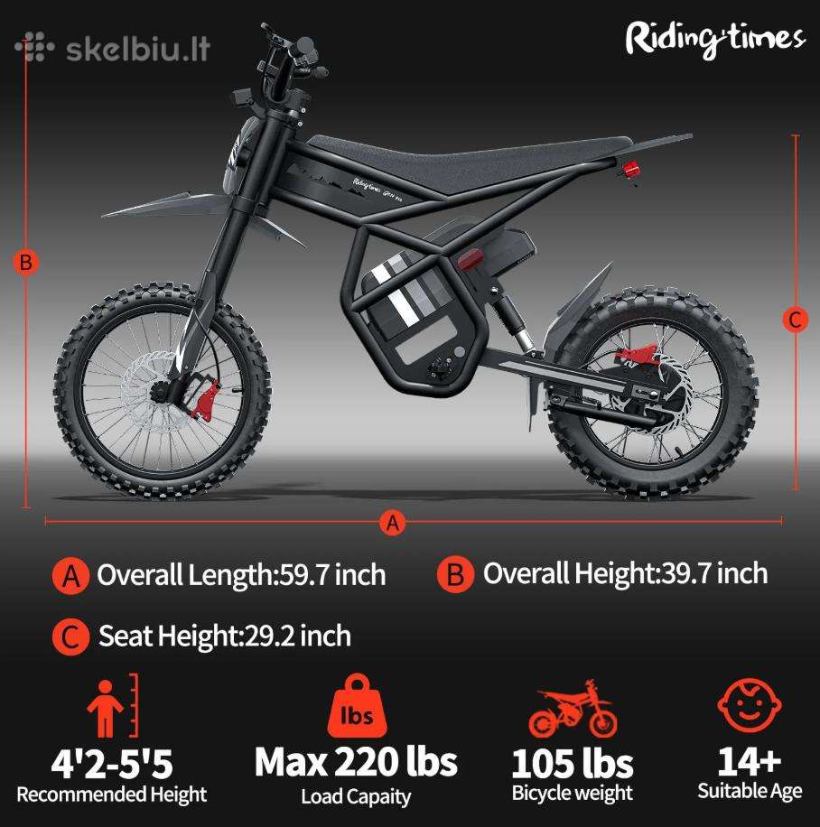 Elektrinis dviratis Riding Times