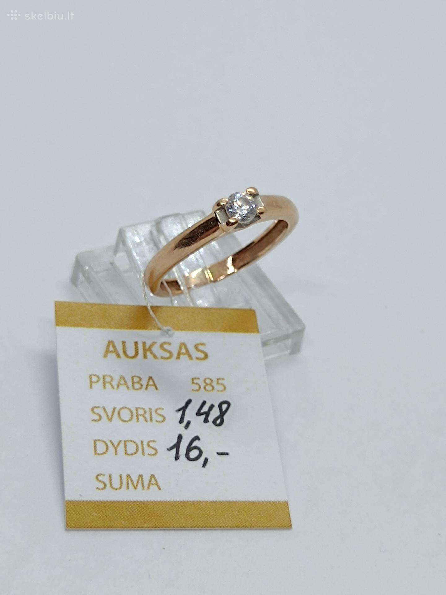Auksiniai Žiedai 15-16 dydžio