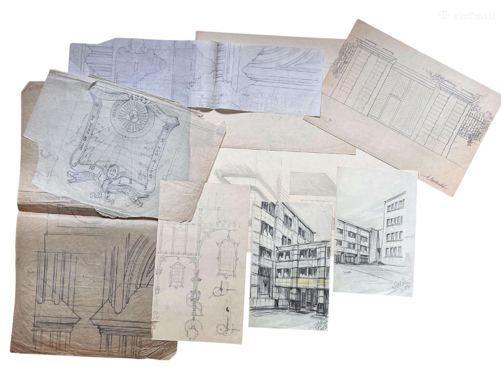 Parduodamas Vilniuje dirbusio architekto archyvas