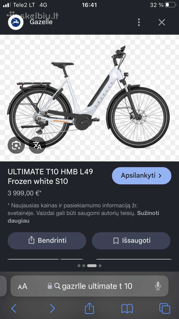 Elektrinis dviratis Gazelle