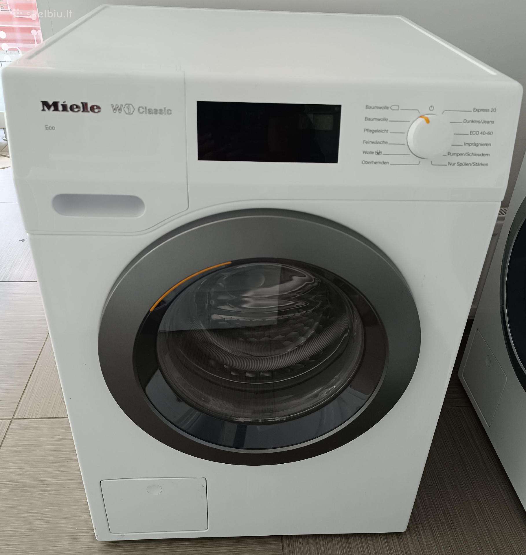 Skalbyklė Miele Wed135wcs W1 Excellence, 8kg.