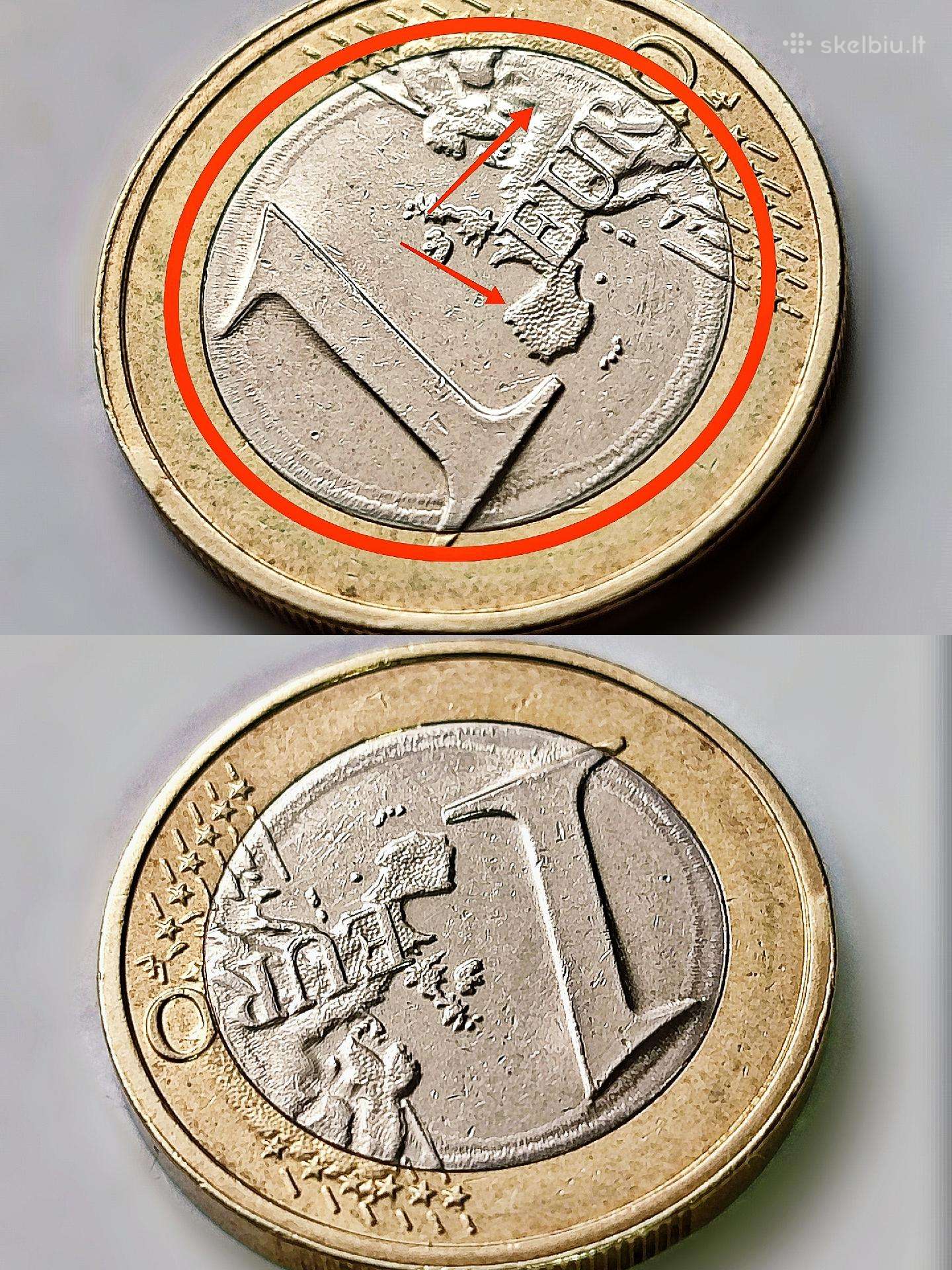 Retos euro monetos iš apyvartos.