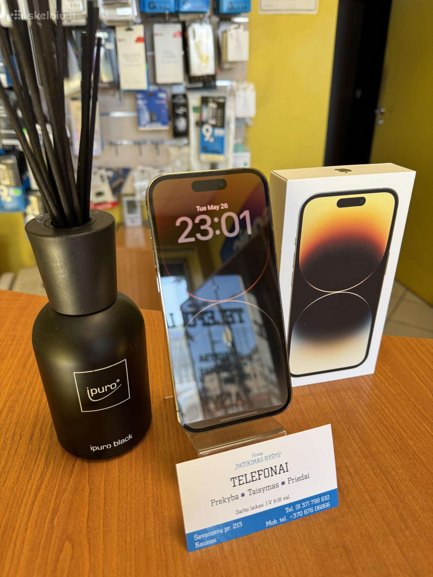 iPhone 14pro 128gb Black Su Garantija