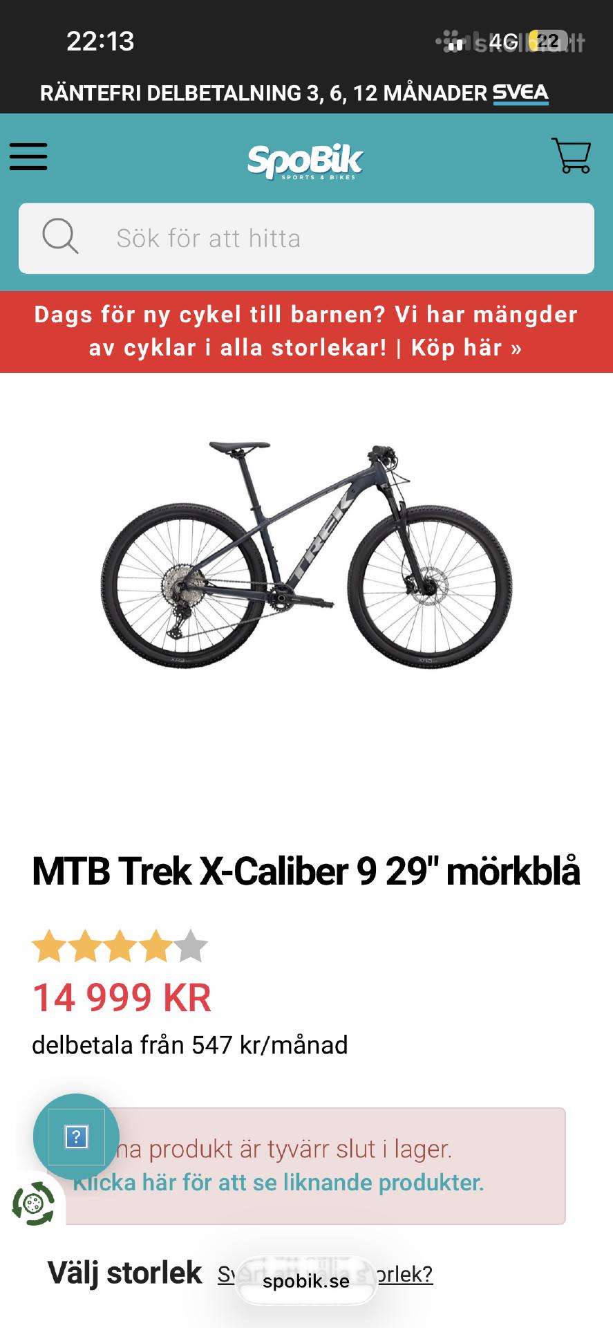 Mountain bike Trek 29″