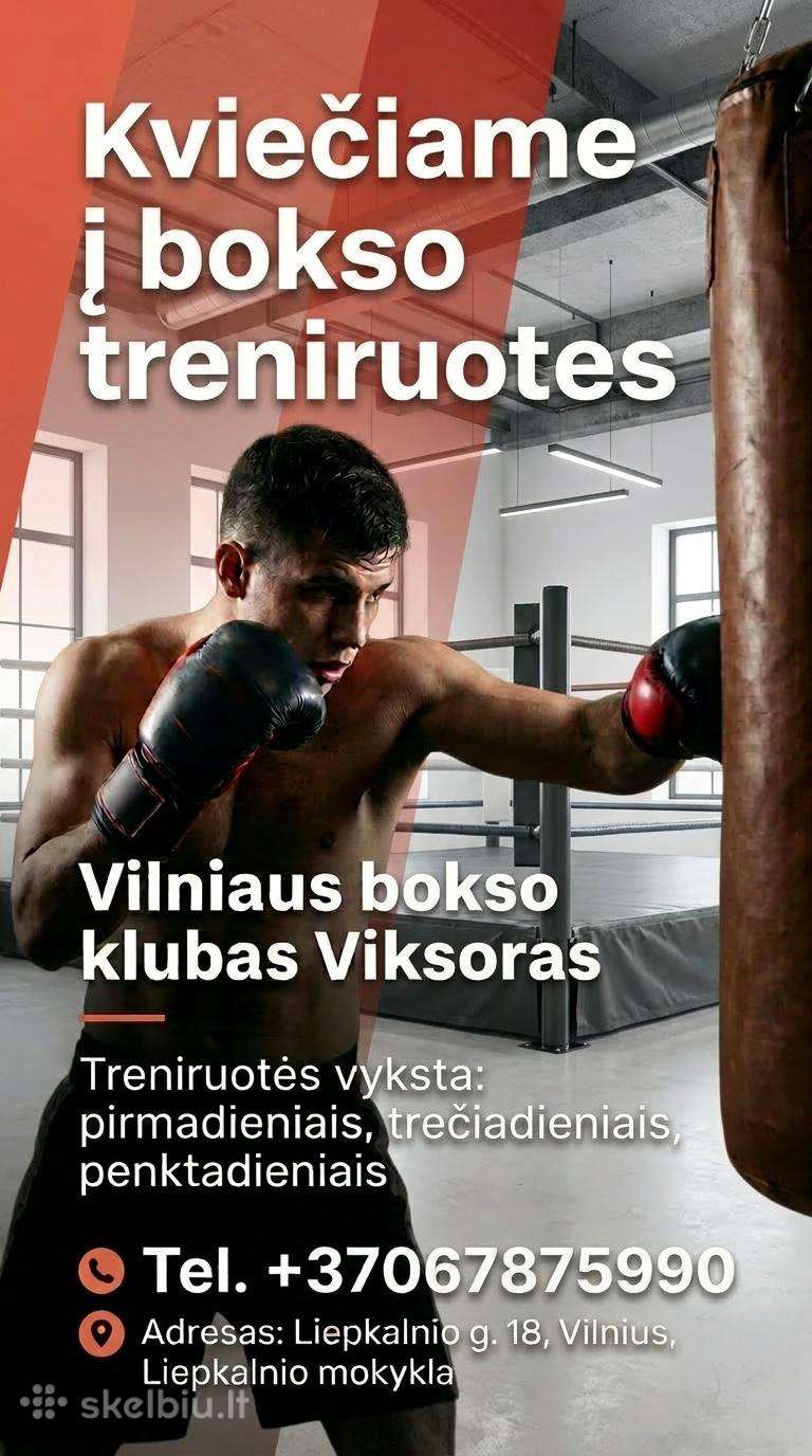 Bokso, kikboksas,muay thai/k1 treniruotės Vilniuje