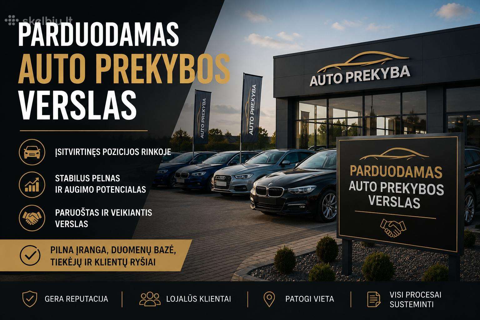 Parduodamas auto prekybos verslas
