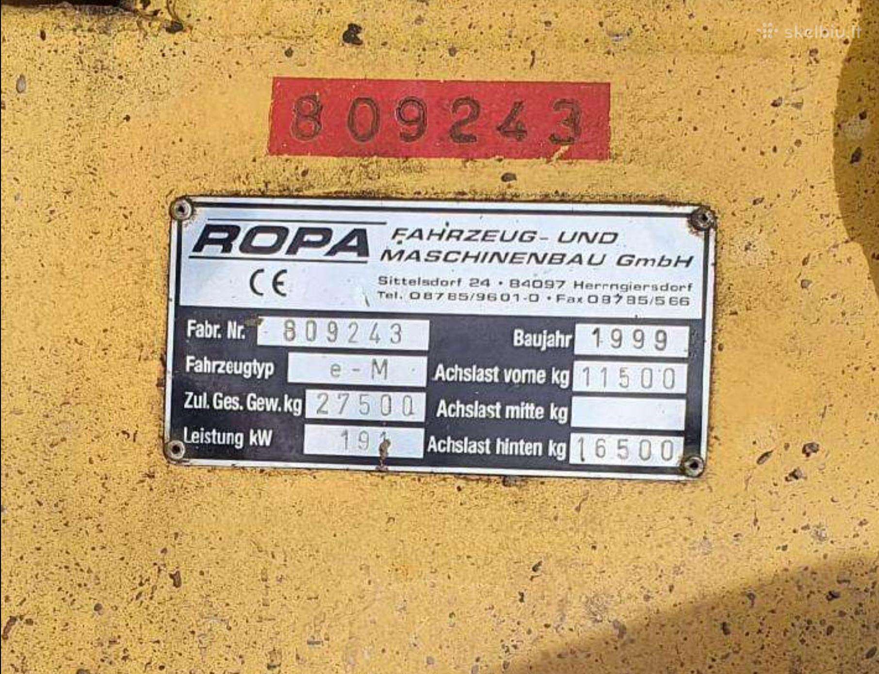 Ropa, самоходные погрузчики