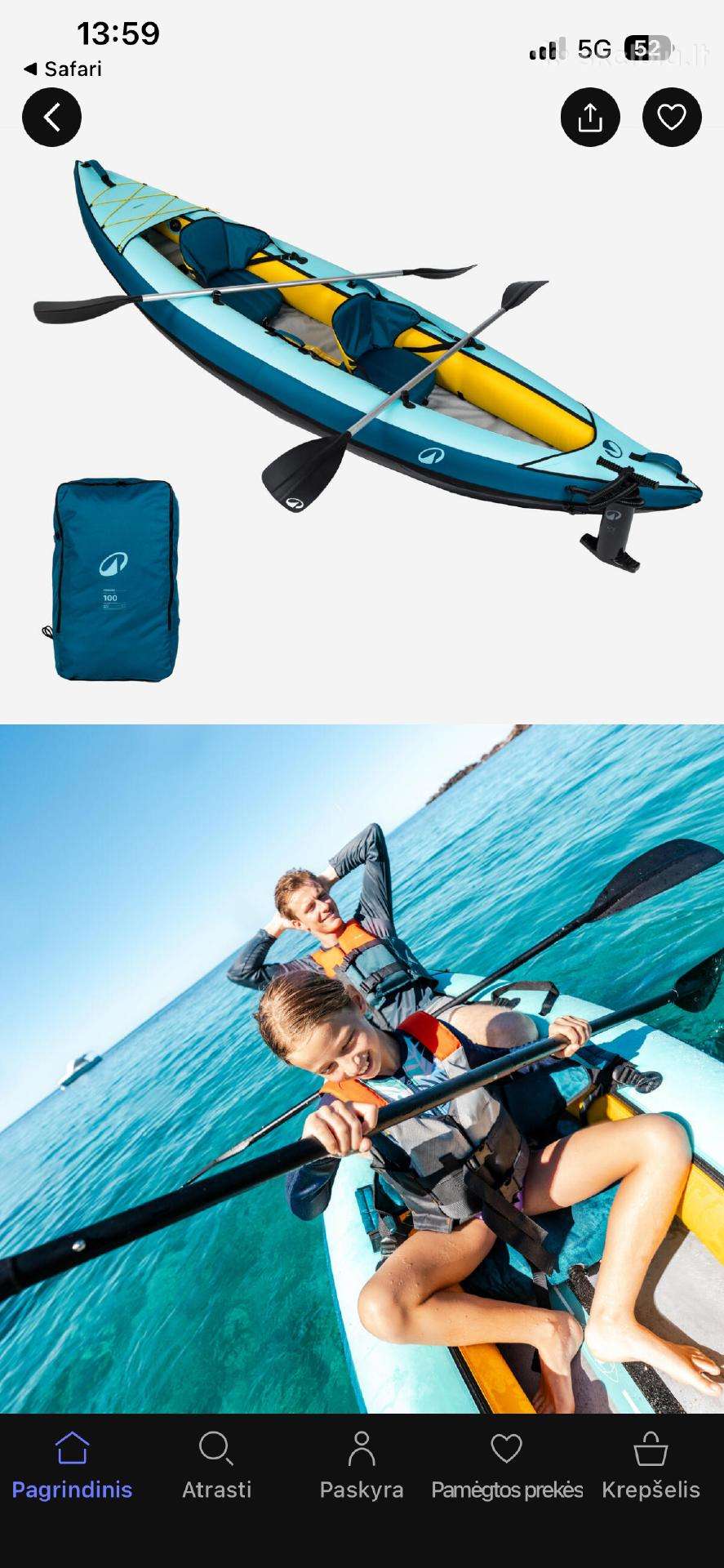 Decathlon, kayaks