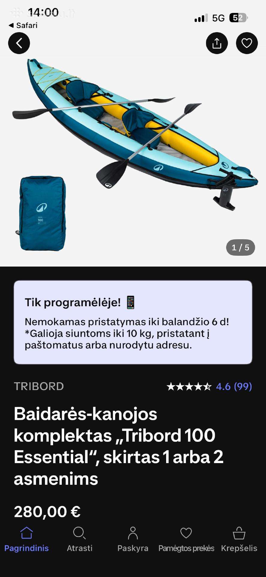 Decathlon, kayaks