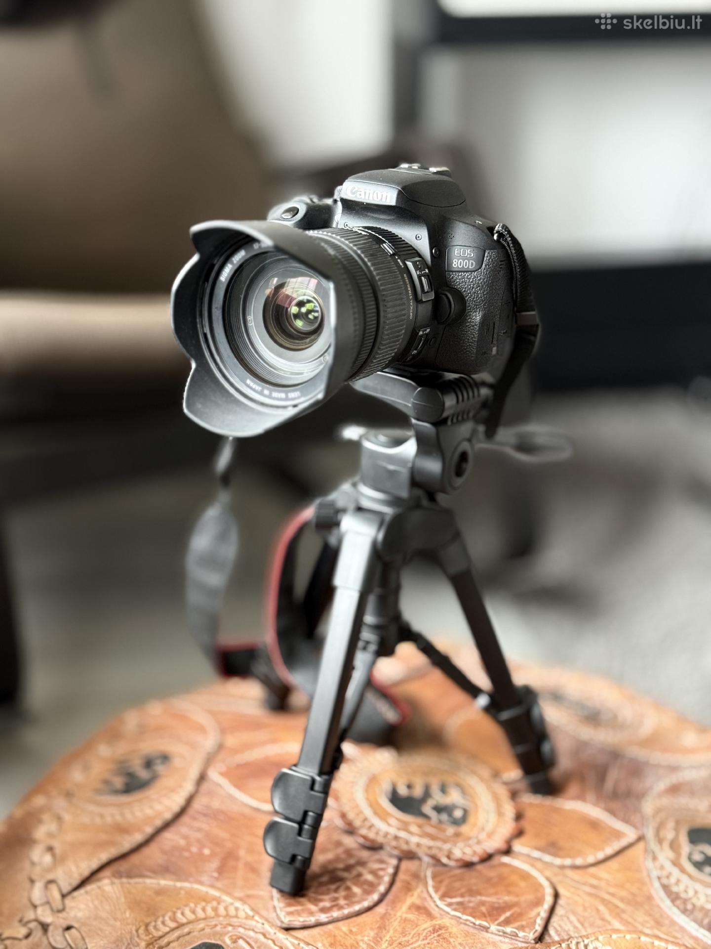 Canon 800d pilnas komplektas