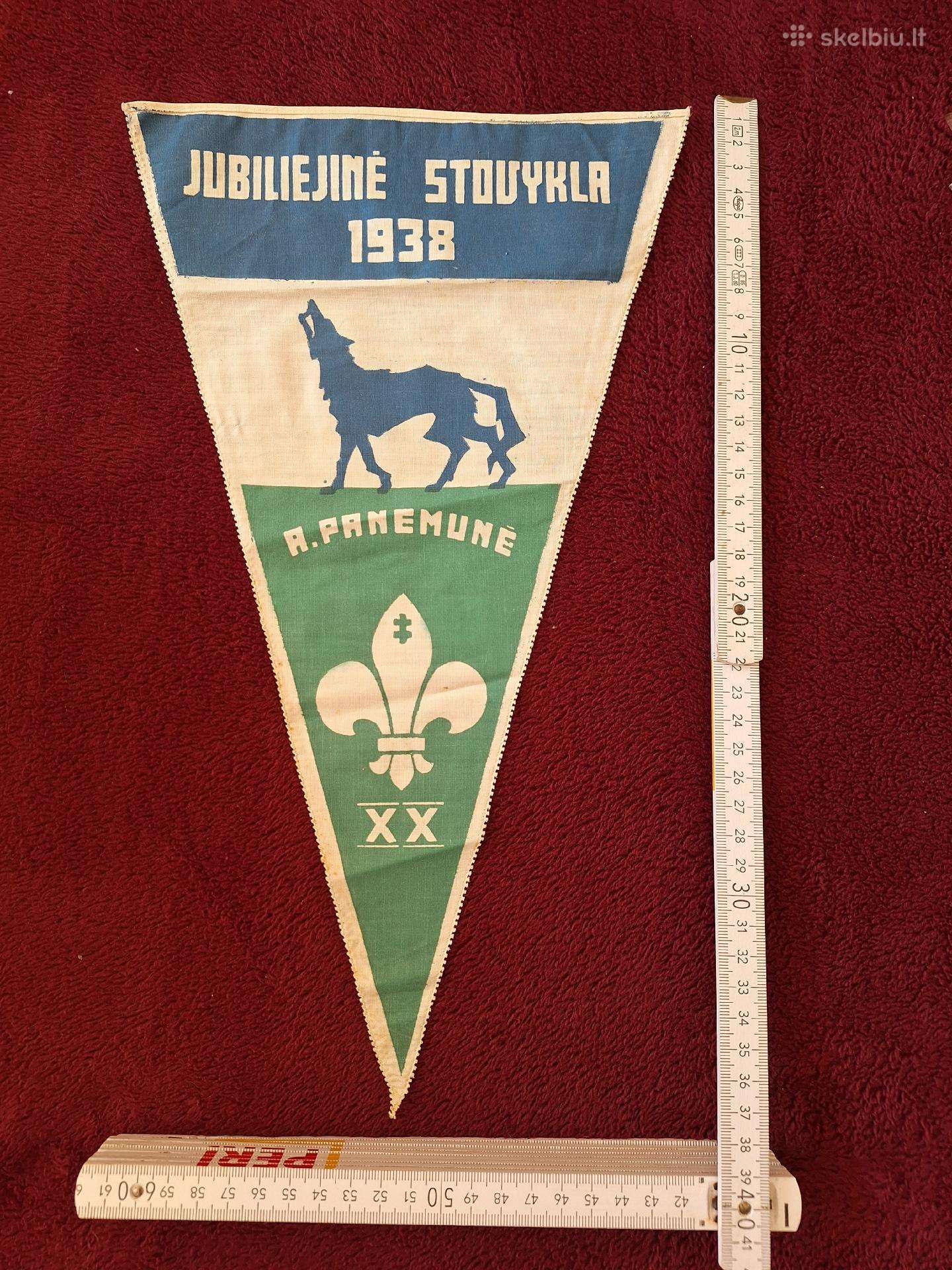 Originali 1938 m gairelė Panemunės stovykla