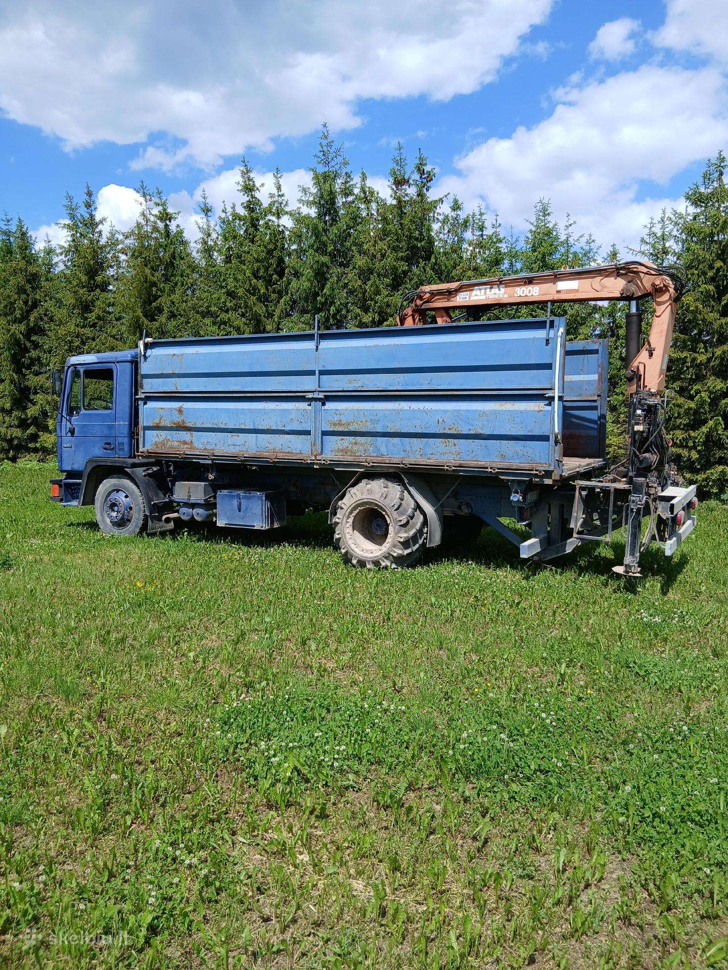 MAN 13-192, dumpers with crane