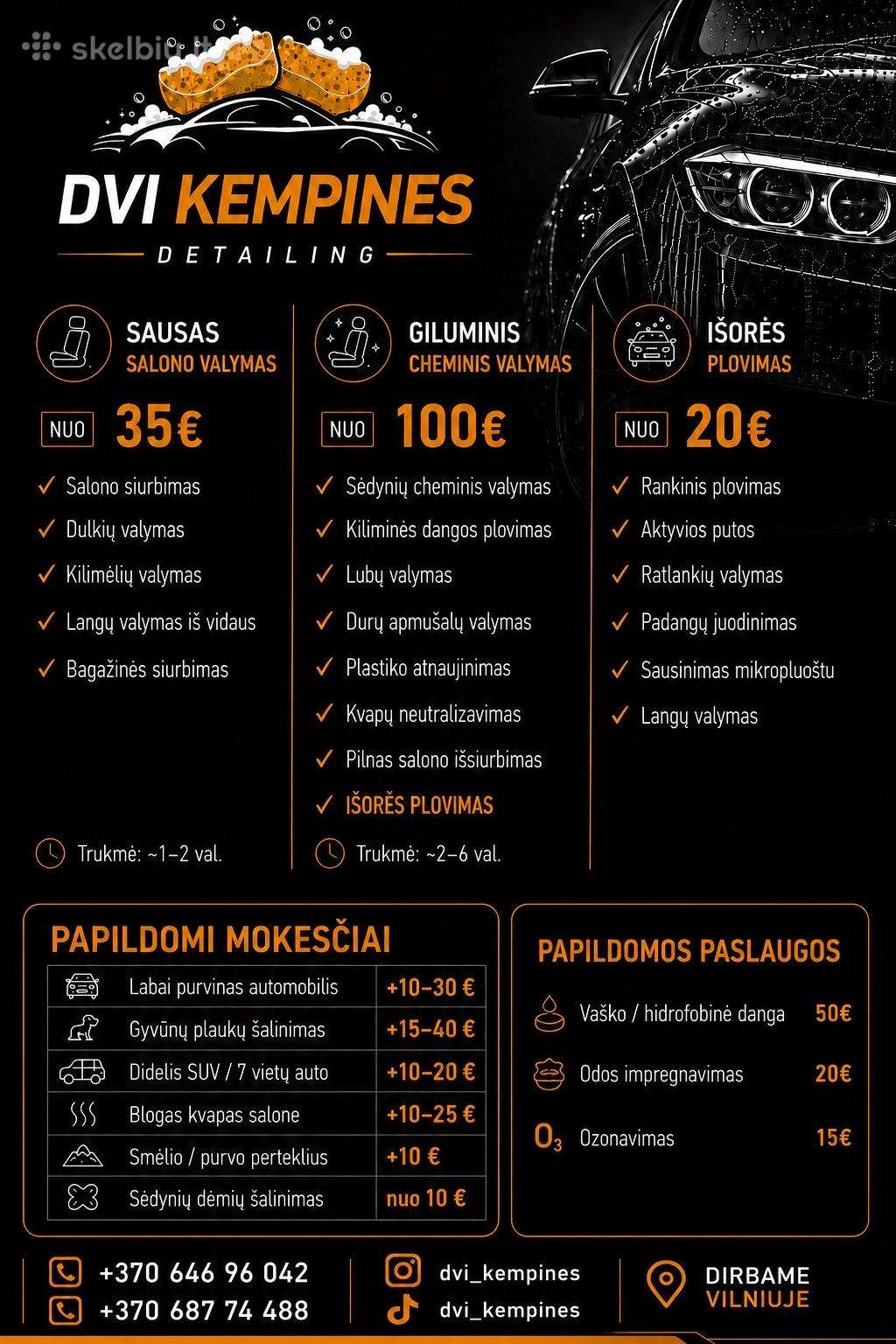 Automobilių cheminis valymas