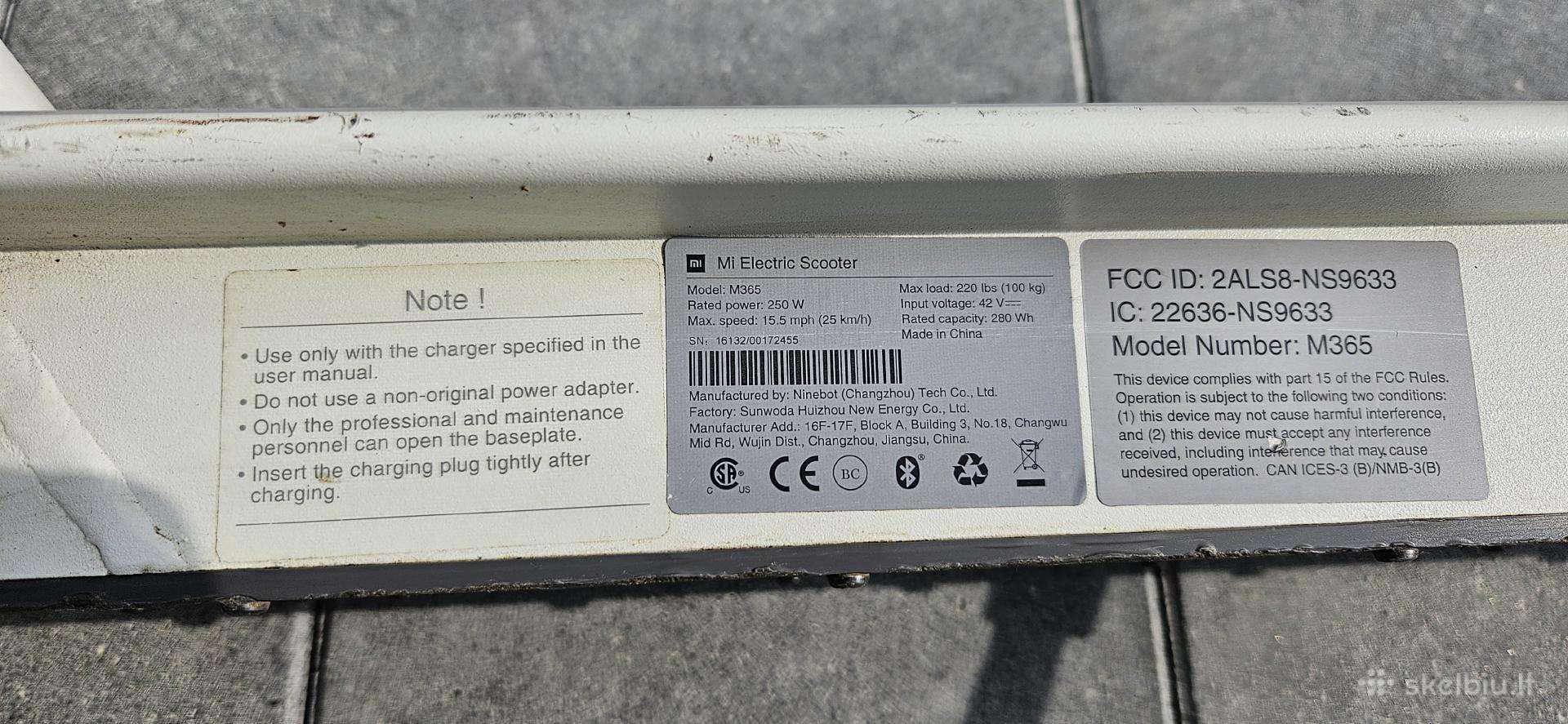 Electric scooter Xiaomi