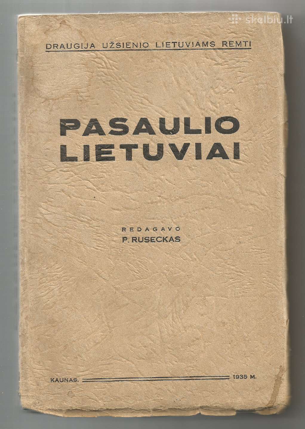 P. Ruseckas - Pasaulio lietuviai. 1935m.