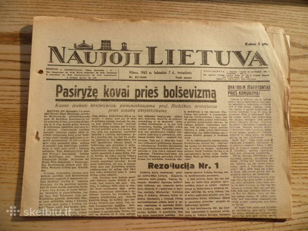 Laikr.-naujoji Lietuva - 1943m.- Nr.83.