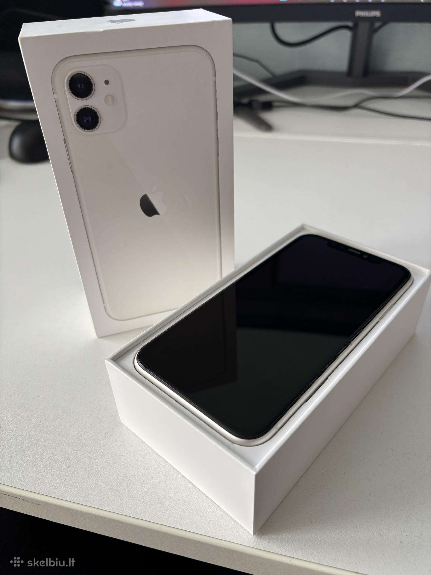 Parduodu naudotą iPhone 11 White 64gb