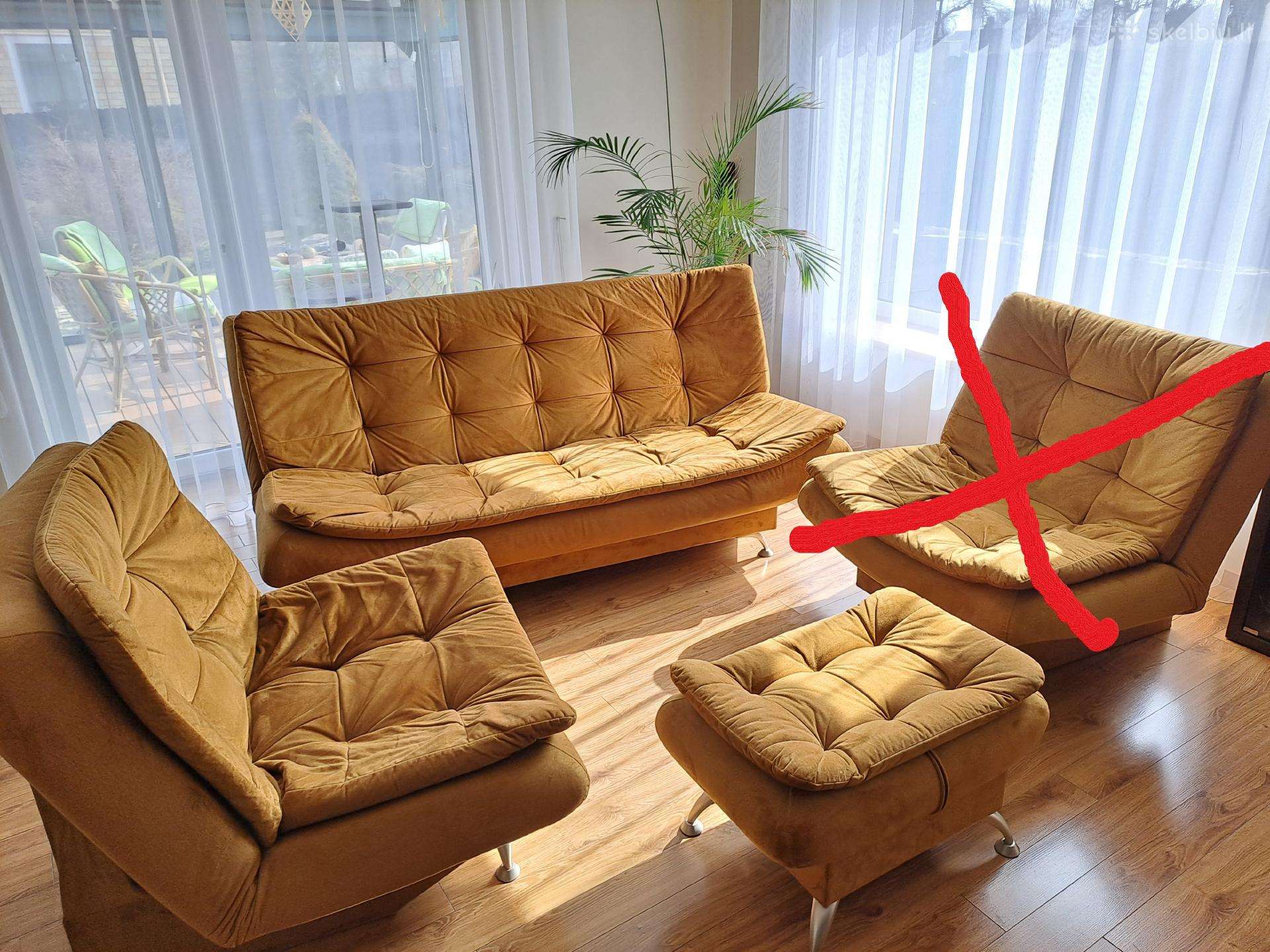 Sofa lova komplektas