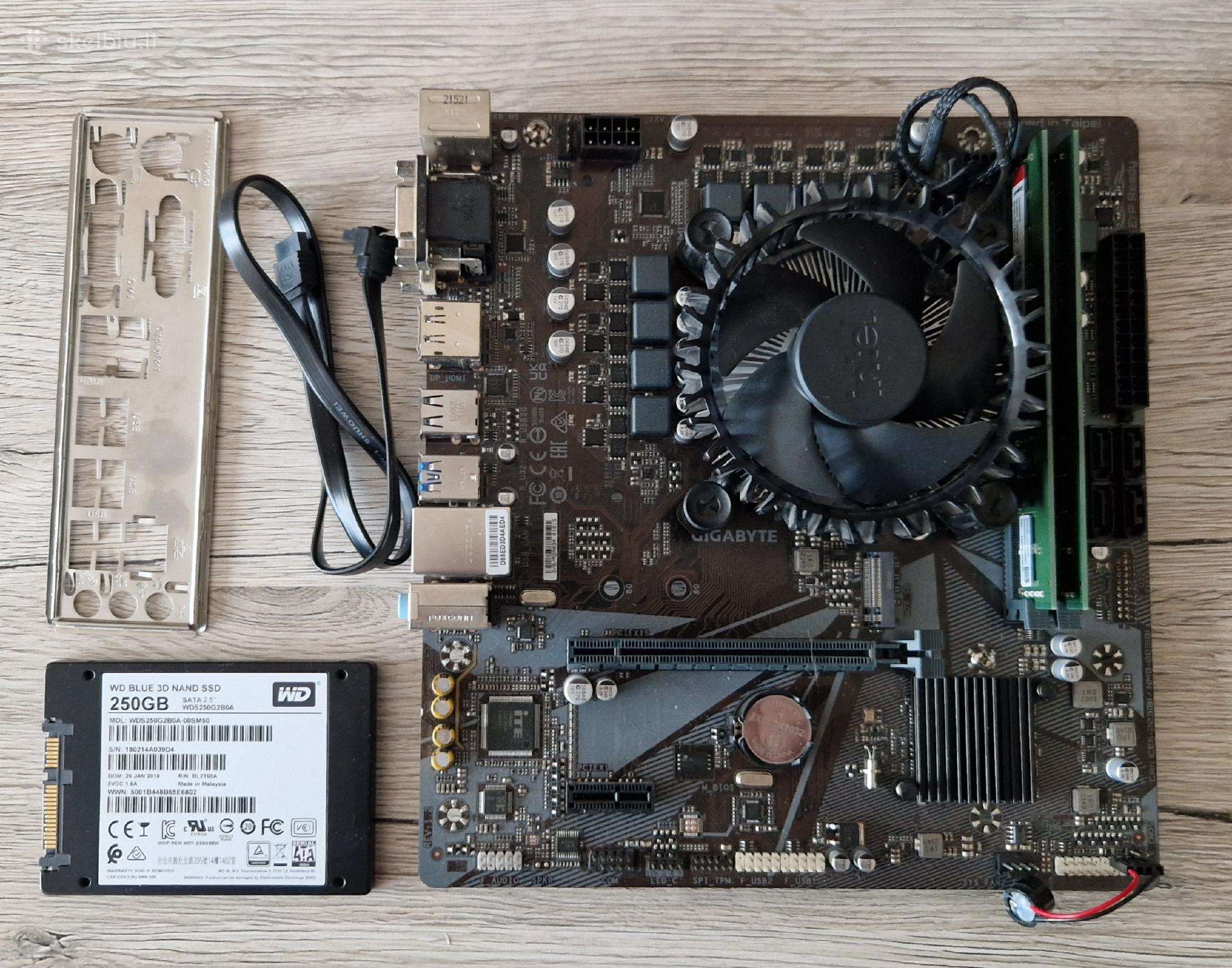 MB, Cpu, RAM ir SSD komplektai