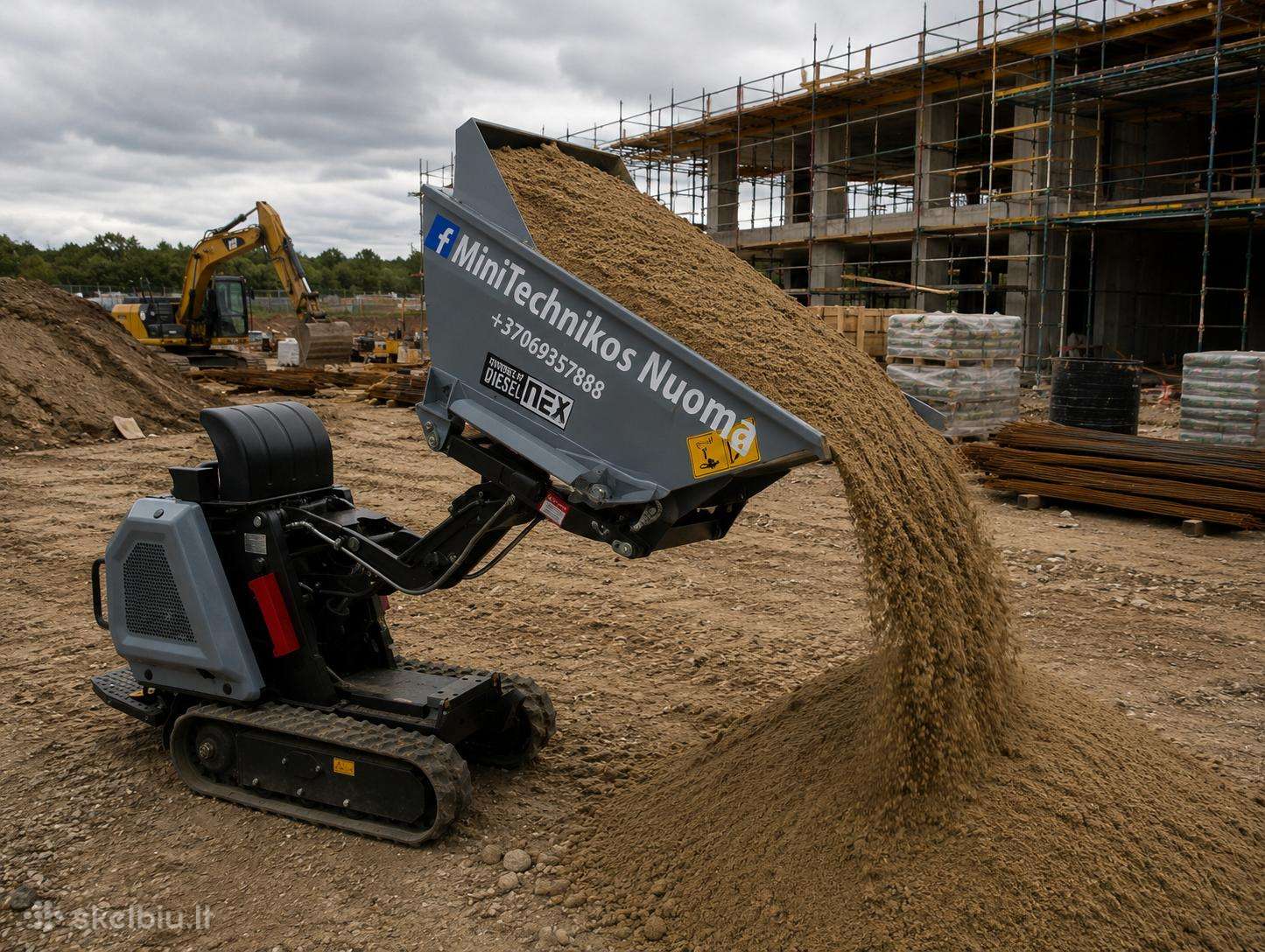 Kubota NX800, storage and loading equipment rental