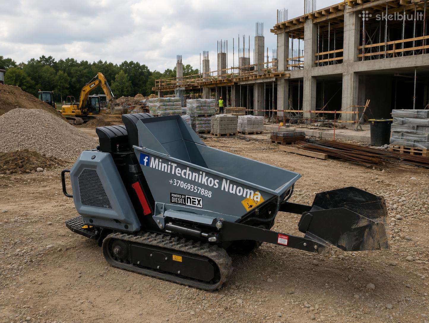 Kubota NX800, storage and loading equipment rental