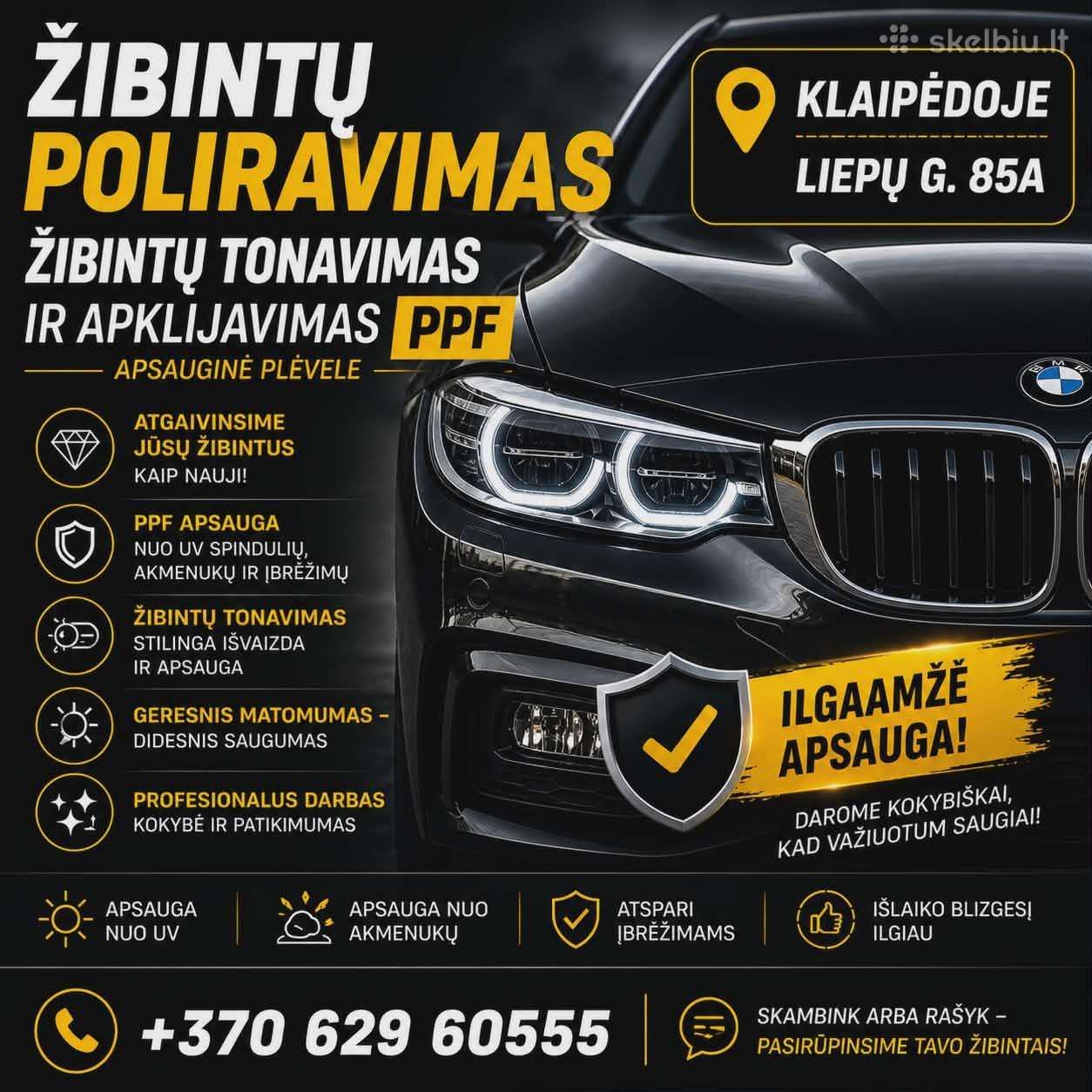 Žibintu Poliravimas ,tonavimas