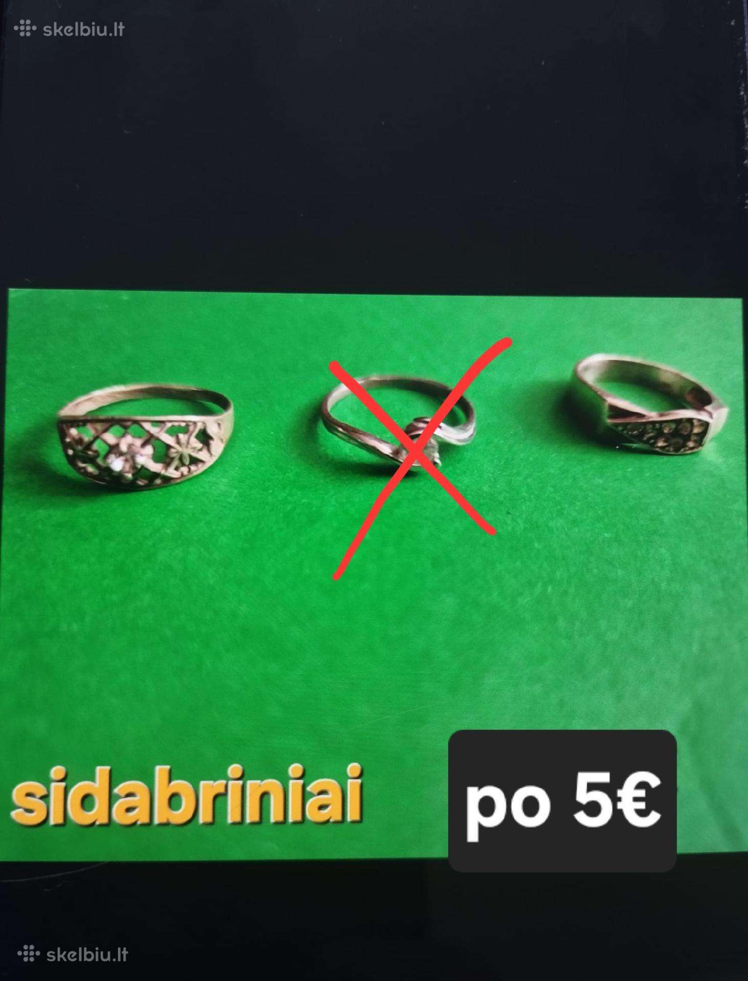 Sidabriniai žiedai
