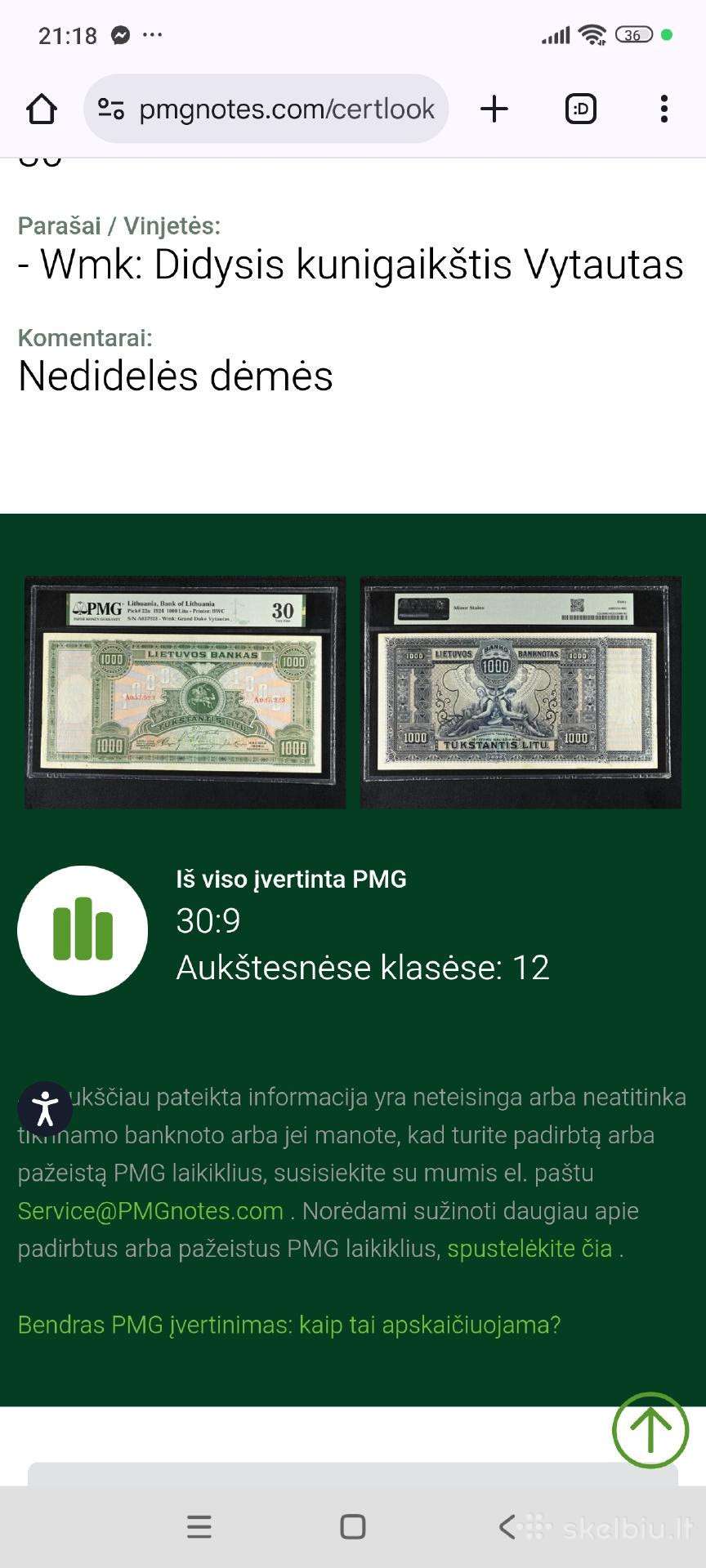 1000 litų 1924 kiti pigesni