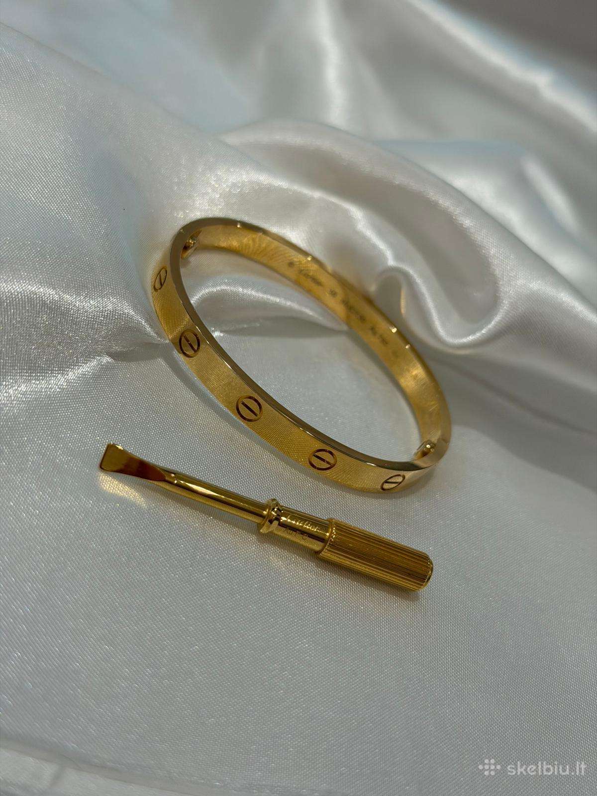 Cartier Love 18 karatų auksinė apyrankė