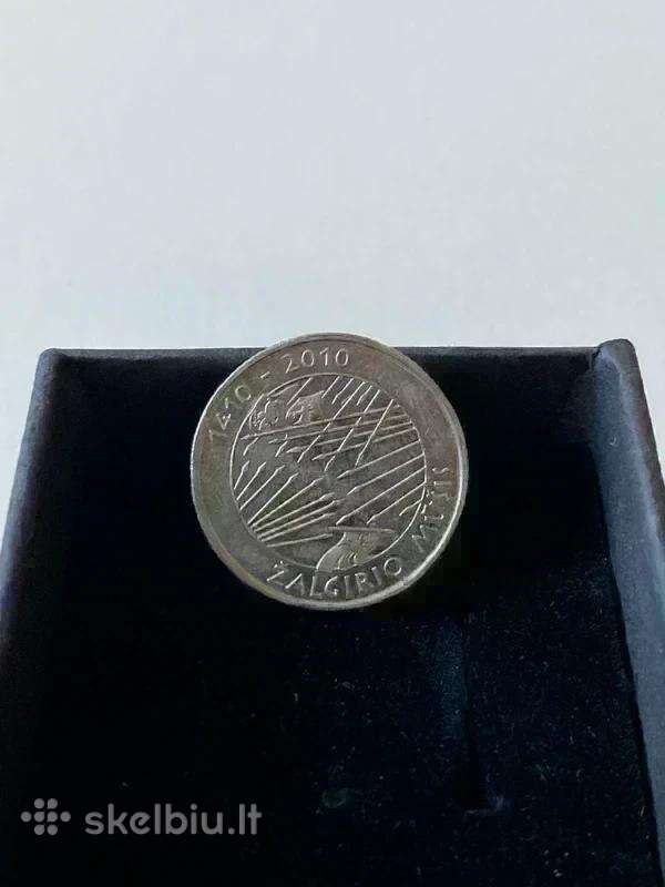 Proginė 1 lito moneta Žalgirio mūšis Lietuva 2010