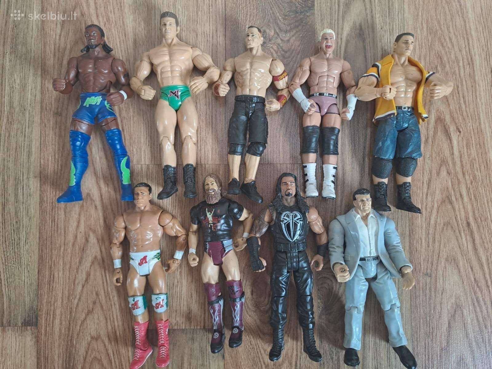 Wwe kovotojų figūrėlės