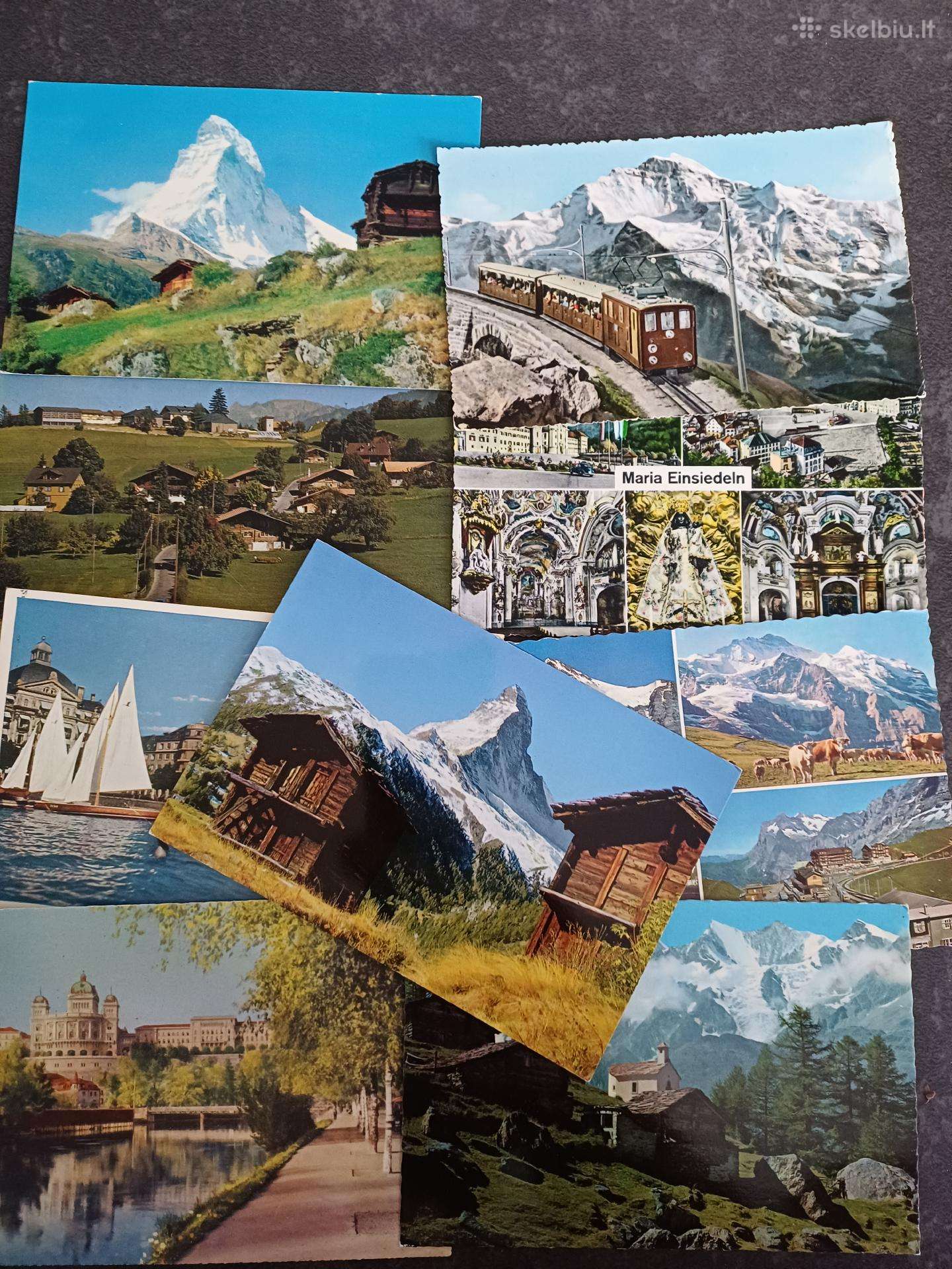 Senos atvirutes Sveicarija 9 vnt - 3 eur