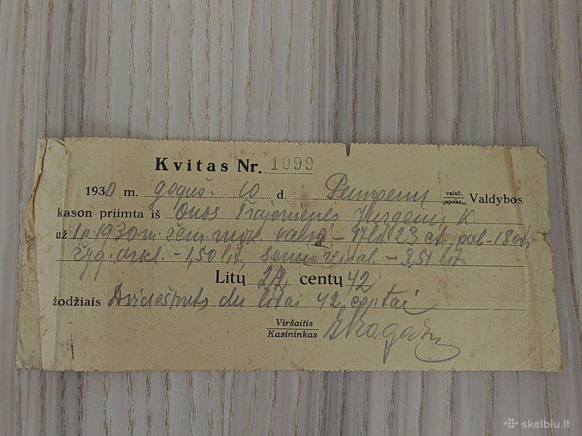 Kvitas. 1930