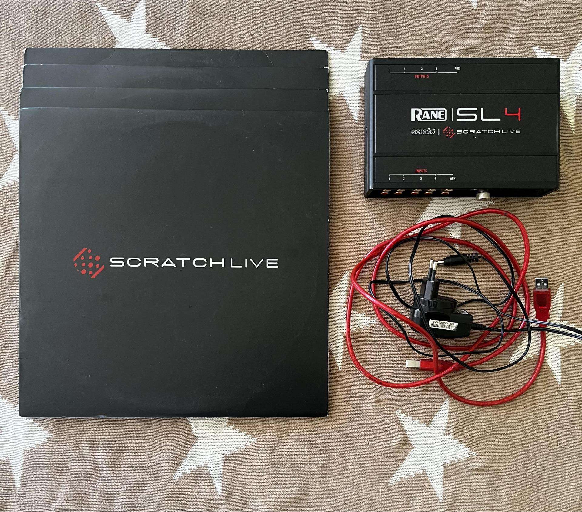 Rane Sl4 Scratch Live komplektas