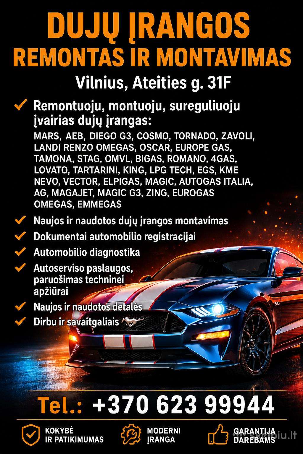 Montavimas,remontas,diagnostika,konsultacija.
