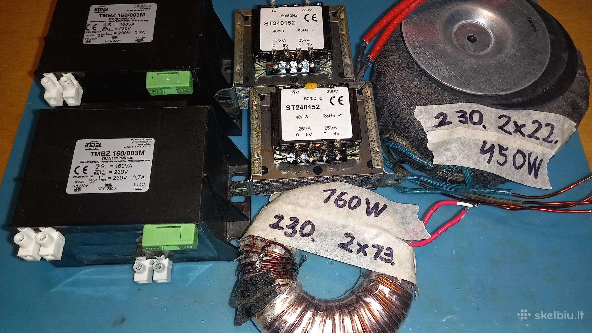 Tranzistoriai Radiatoriai Varžos Transformatoriai