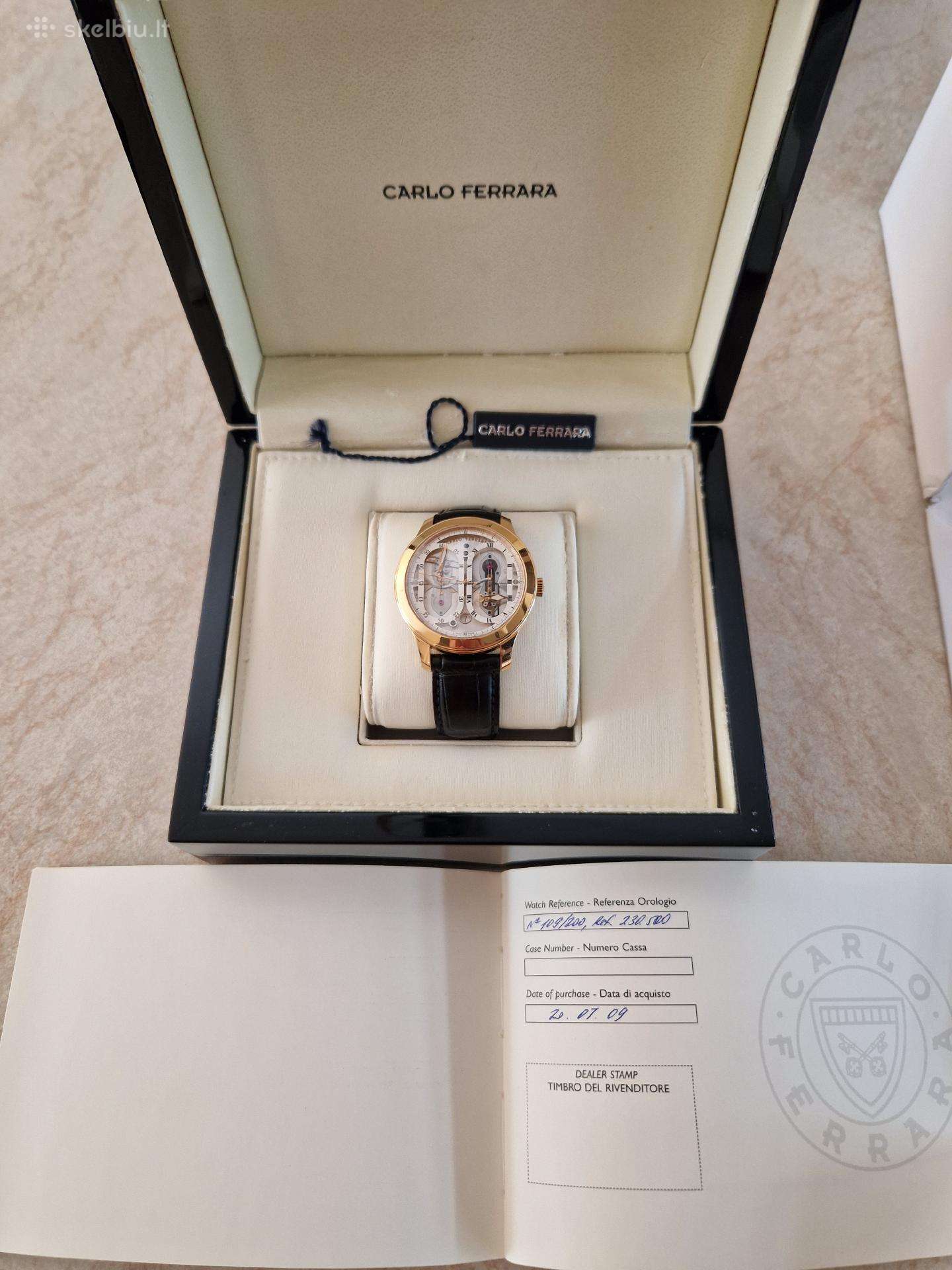 Carlo Ferrara Regolatore Mcmxcvii Auksinis18ct.750
