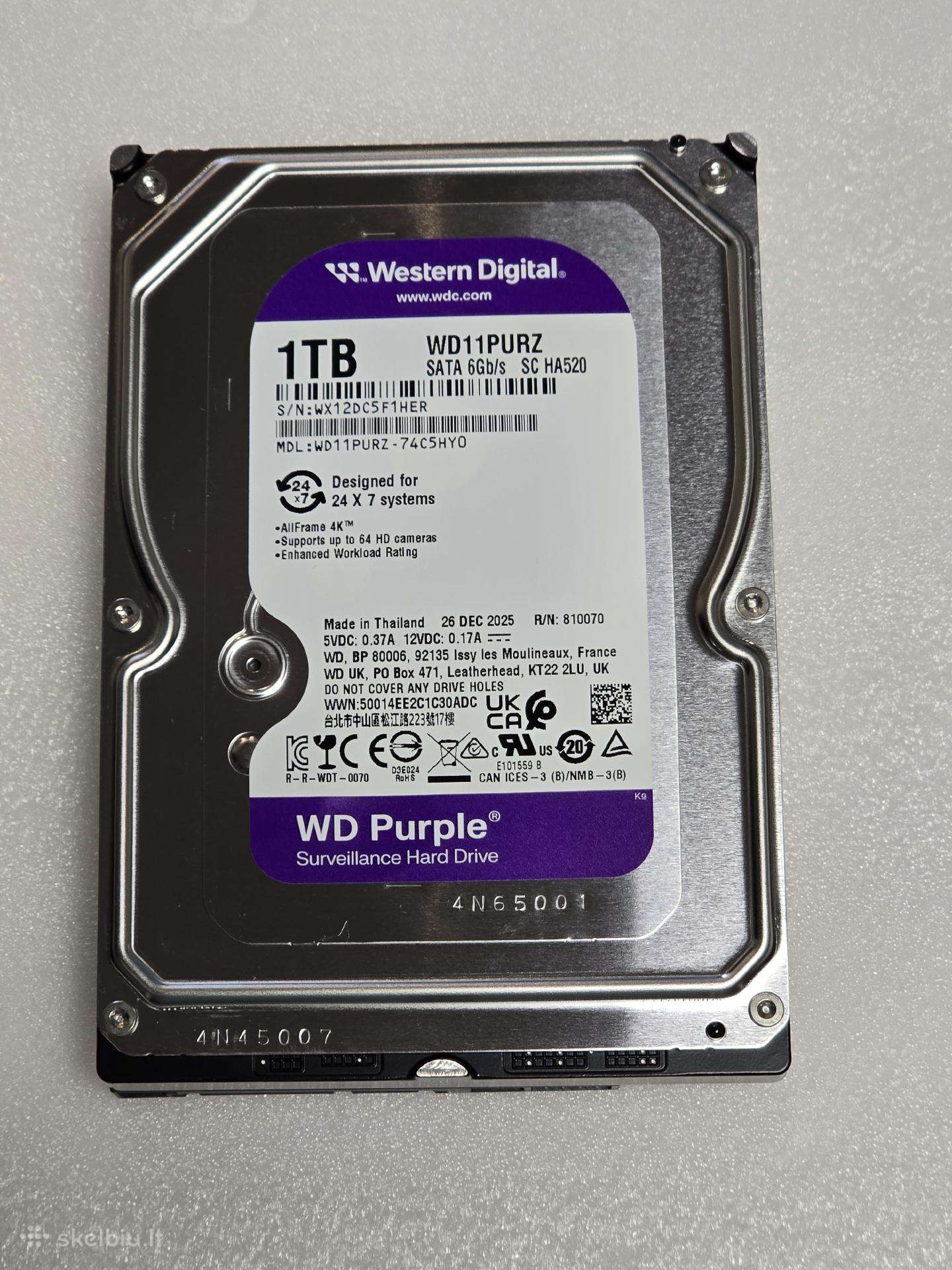 Wd Purple 1tb Wd11purz