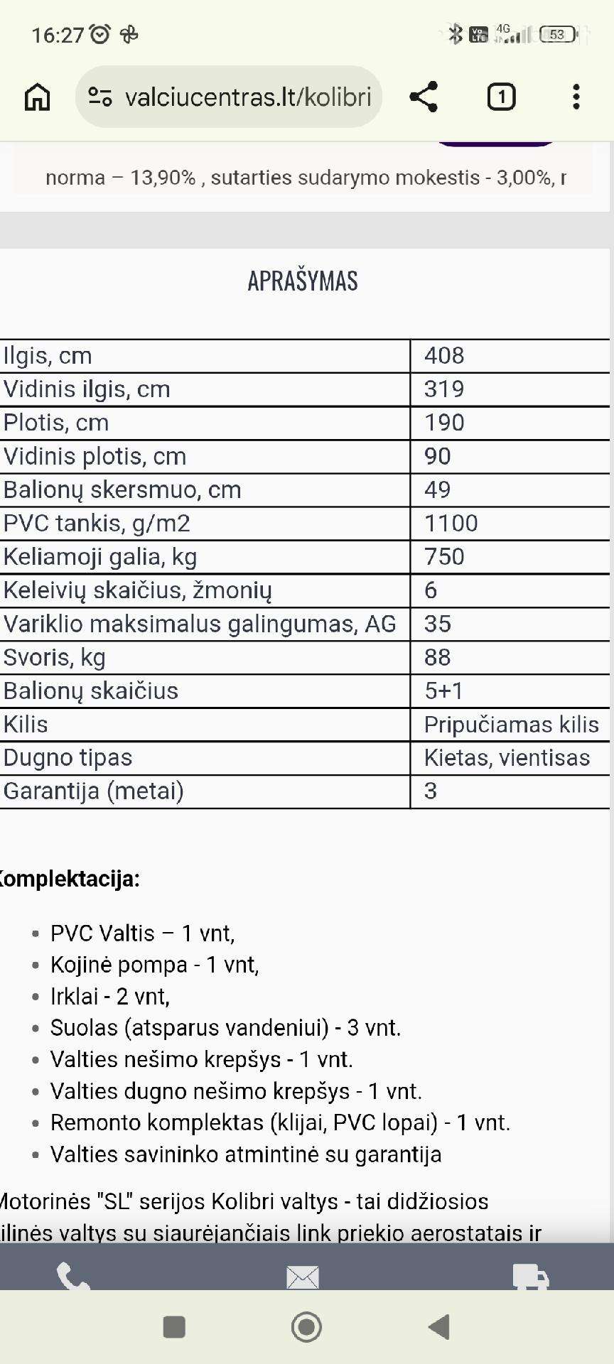 Kolibri 4m dsl, надувные лодки