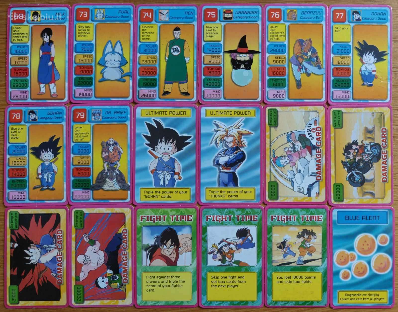 Dragon Ball Z Special Edition retos 2000m kortelės