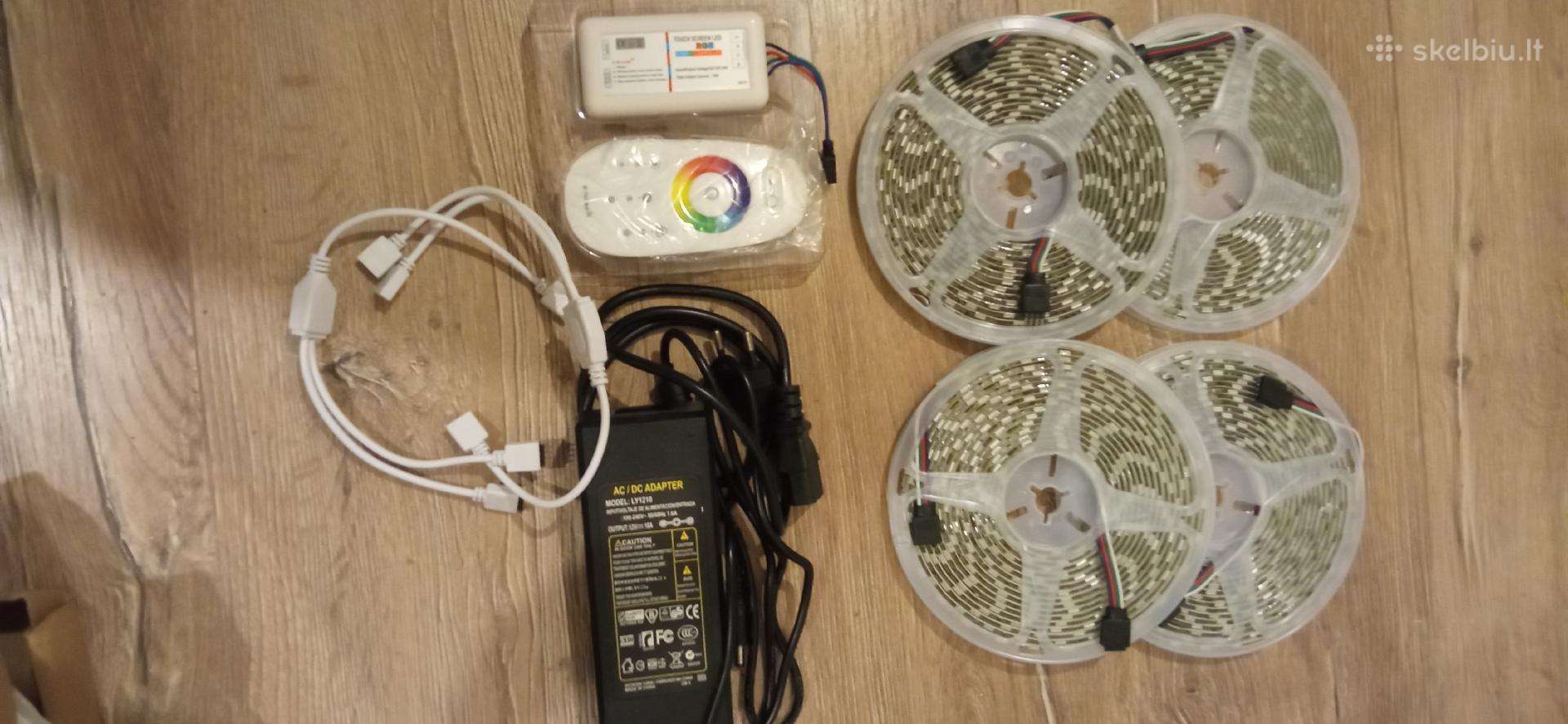 LED profiliai su juostomis 20 metrų