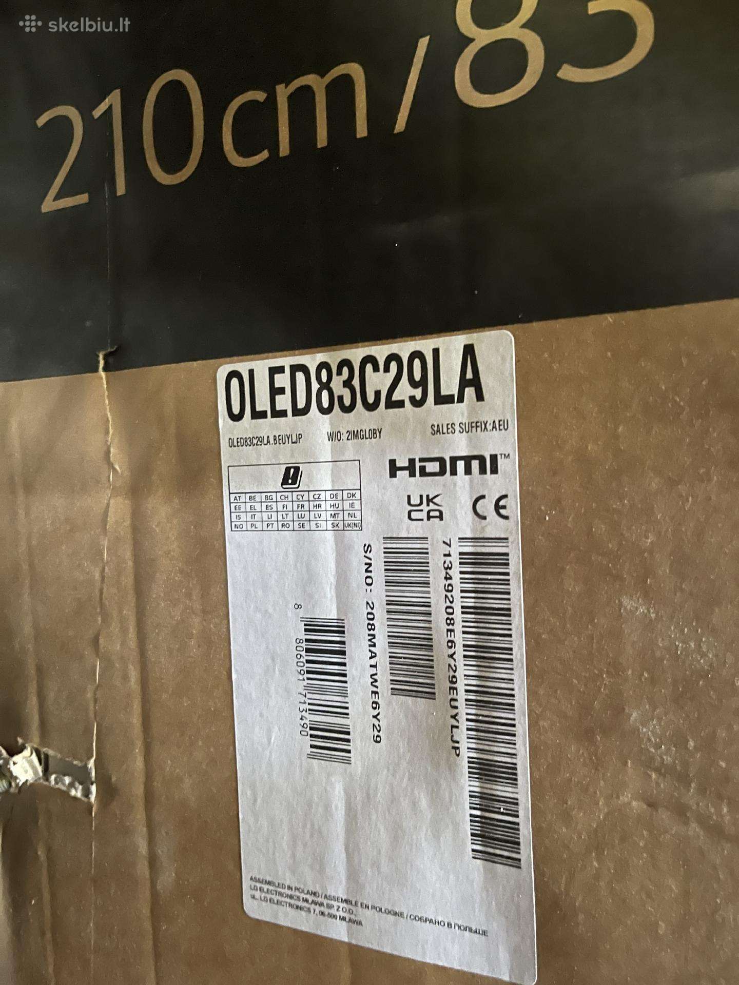 LG Oled 83 C29la
