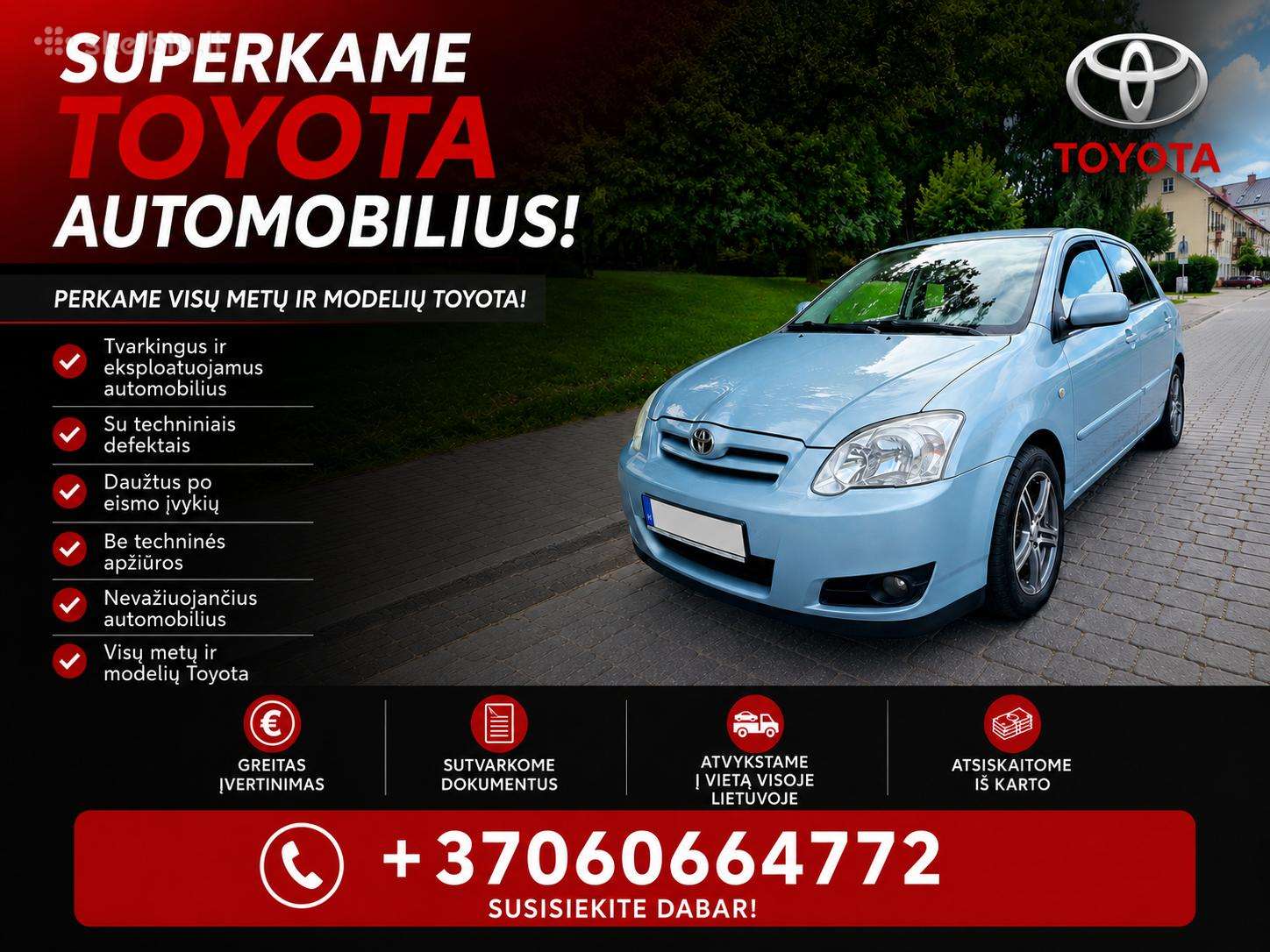 Superkame Toyota Markės Automobilius!