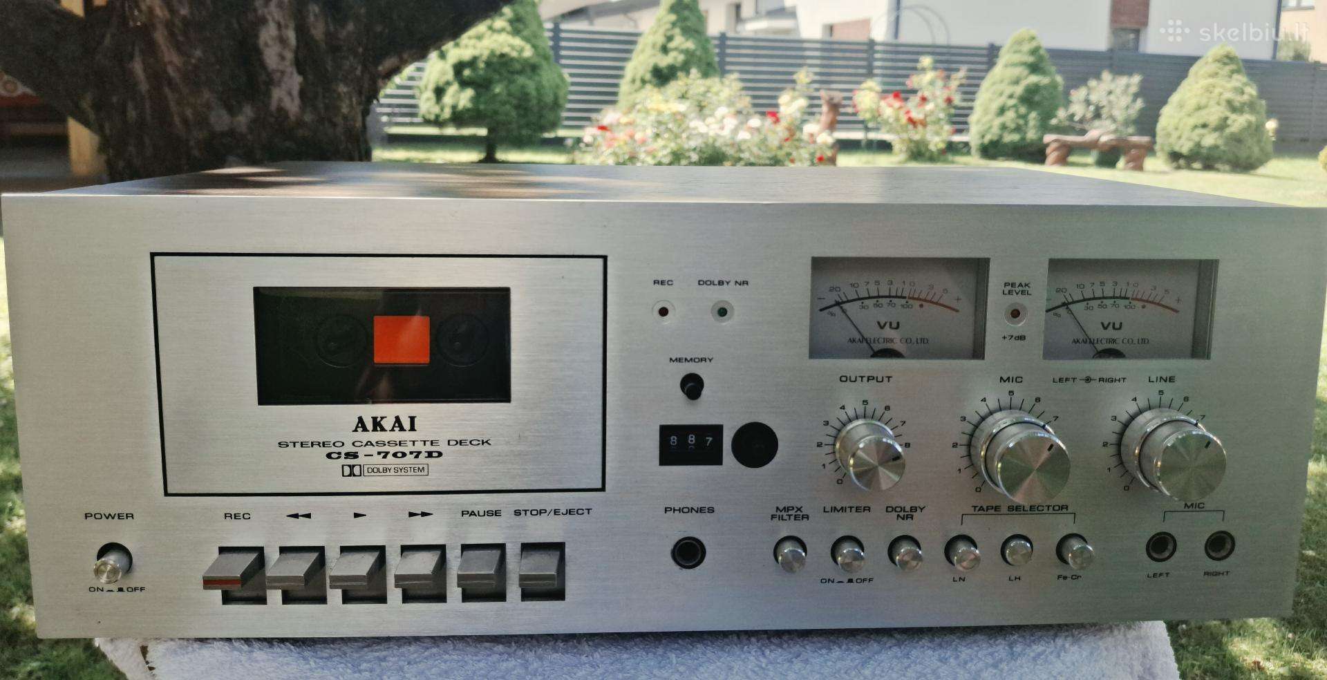 Akai Cs 707d kasetinė deka