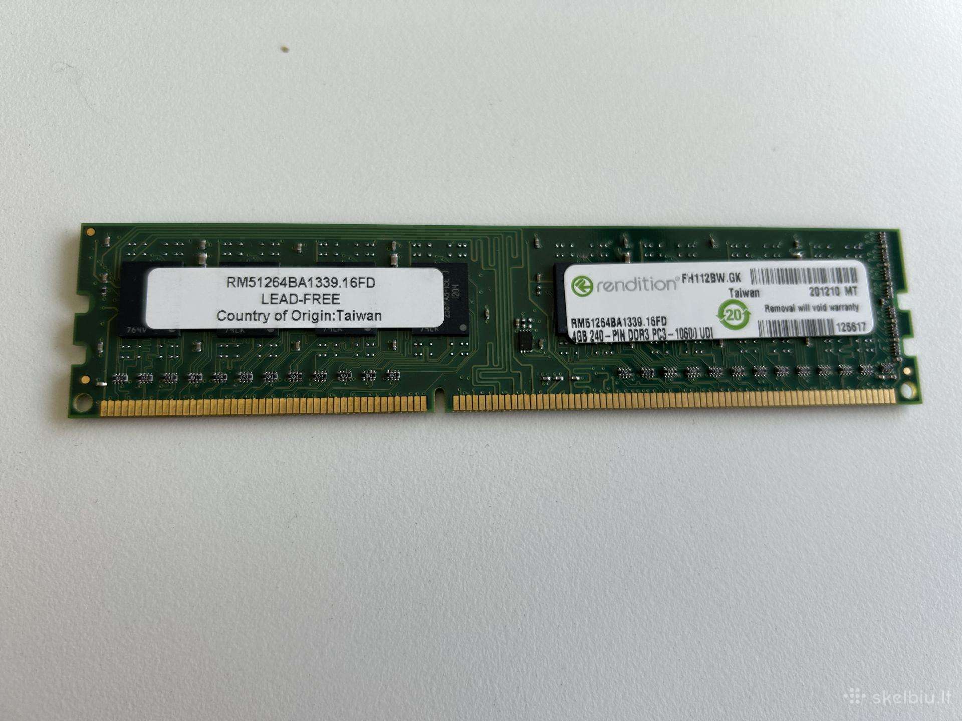 Ddr3 4 GB 1333 atmintis